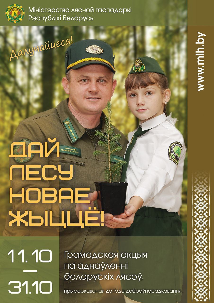 Акция приуроченная к Году благоустройства «Дай лесу новае жыццё!»